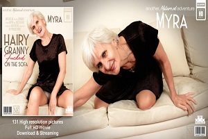 Myra – Myra ist eine haarige 64 -jährige Oma, die es liebt, jüngere Männer zu ficken und ihr ein Gesicht zu geben